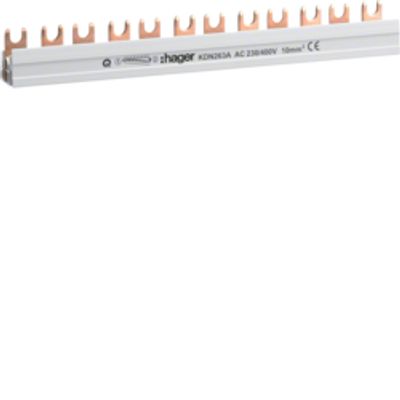 Hager KDN263A doorverbingsrail 1 fase