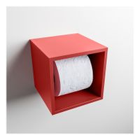 Mondiaz EASY Toiletrolhouder solid surface in- en opbouw 16x16 cm kleur Fire