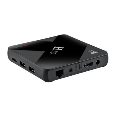 H10 6K HD Smart TV BOX Android 9.0 Allwinner H6 Quad Core 64-bit ARM Cortex-A53 4GB + 64GB ondersteuning TF-kaart SPDIF HDMI AV WiFi RJ45 (zw