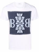 Barrie t-shirt à patch logo - Blanc - thumbnail