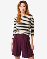 HEMA Dames Top Cara Wit/zwart (wit/zwart)