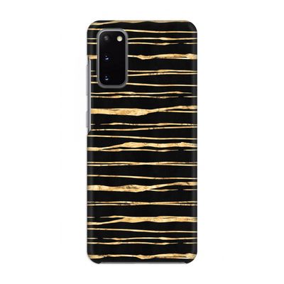 Gouden strepen: Volledig geprint Samsung Galaxy S20 Hoesje