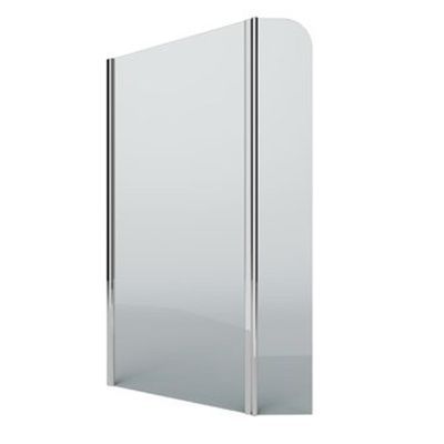 Plieger Panorama douchewand 6mm met draaideur 100/30x200cm inclusief bevestiging exclusief muursteun chroom PA3C6TC10319