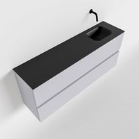 Toiletmeubel Mondiaz Ada | 120 cm | Meubelkleur Cale | Lex wastafel Urban Rechts | Zonder kraangat