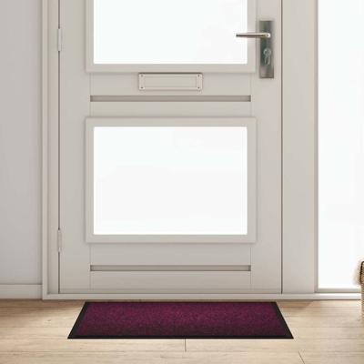 Deurmat Bordeauxrood 60 x 80 cm Teddy Stof