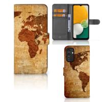 Samsung Galaxy A14 4G | Flip Cover | Wereldkaart