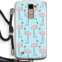 Anything Flamingoes: LG K10 (2016) Transparant Hoesje met koord