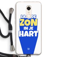 Laat de zon in je hart: Xiaomi Redmi 5 Transparant Hoesje met koord