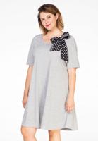 Yoek Dress scarf dots | Grijs | Maat XXL Yoek Dress scarf dots | Grijs | Maat XXL