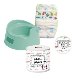 Heless Poppen plaspotje met accessoires, 15cm