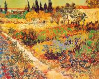 Kunstdruk Vincent Van Gogh - Giardino in fioritura 30x24cm