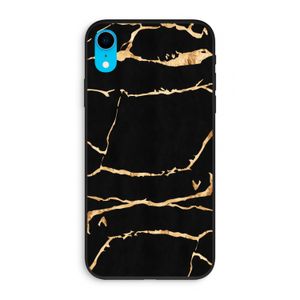 Gouden marmer: iPhone XR Biologisch afbreekbaar hoesje
