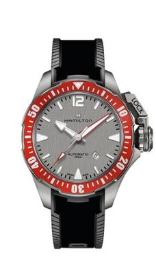Horlogeband Hamilton H778050 / H691778100 Leder/Kunststof Zwart 22mm