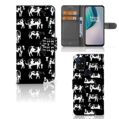 OnePlus Nord N10 | Telefoonhoesje | Met pasjeshouder | Koetjes
