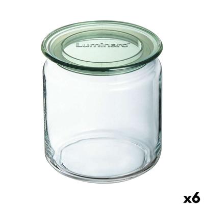 Blik Luminarc Pure Jar Groen Glas 750 ml (6 Stuks)