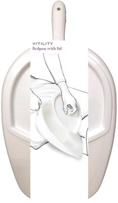 Bedpan met deksel