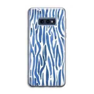 Blauwe nerven: Samsung Galaxy S10e Transparant Hoesje
