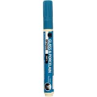 Creativ Company Glas- en porseleinstift, lijndikte 2-4 mm, dekkend, turquoise, 1 stuk