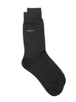 BOSS chaussettes à logo en intarsia - Noir