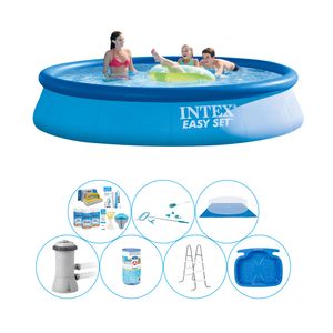 Zwembad Comfort Pakket - 8-delig - Intex Easy Set Rond 396x84 cm