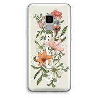 Hello bloemen: Samsung Galaxy S9 Transparant Hoesje