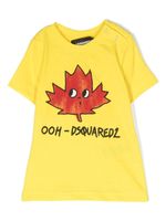 DSQUARED2 KIDS t-shirt à logo imprimé - Jaune