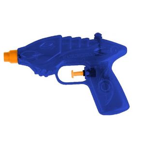 1x Waterpistool/waterpistolen blauw 16,5 cm   -