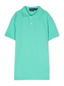 POLO RALPH LAUREN KIDS polo à logo brodé - Vert