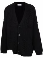 AMBUSH cardigan à design patchwork - Noir AMBUSH cardigan à design patchwork - Noir