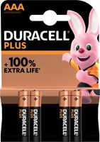 Duracell batterij Plus 100% AAA, blister van 4 stuks - thumbnail