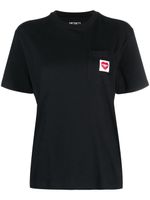 Carhartt WIP t-shirt en coton biologique à patch logo - Noir