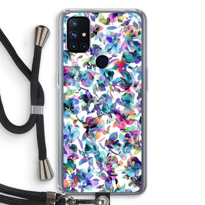 Hibiscus Flowers: OnePlus Nord N10 5G Transparant Hoesje met koord