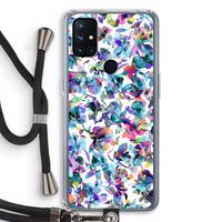Hibiscus Flowers: OnePlus Nord N10 5G Transparant Hoesje met koord Hibiscus Flowers: OnePlus Nord N10 5G Transparant Hoesje met koord