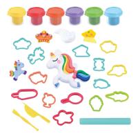 Playgo fantasy eenhoorn kleiset - 6 kleipotjes