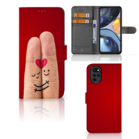 Motorola Moto G22 Wallet Case met Pasjes Liefde - Origineel Romantisch Cadeau