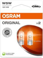 OSRAM Glass cell. 12v5w 2st.sb socket w2.1x9.5d