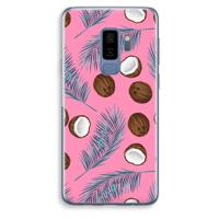Kokosnoot roze: Samsung Galaxy S9 Plus Transparant Hoesje