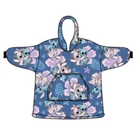 Stitch poncho 7-14 jaar Bloemen