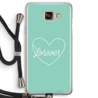 Forever heart pastel: Samsung Galaxy A5 (2016) Transparant Hoesje met koord