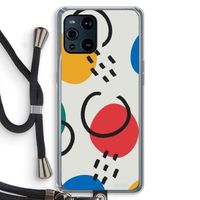 Illustratieve pop 3: Oppo Find X3 Transparant Hoesje met koord