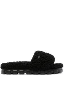 UGG claquettes Maxi Curly Scuffetta en peau de mouton - Noir