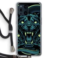 Cougar and Vipers: Oppo Find X3 Pro Transparant Hoesje met koord