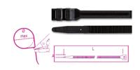 Beta Bmn1890-Nylon Bindstrips Zwart Uv Beste. - BMN1890