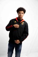 België Reversible Anthem Jacket Senior 2022-2023 - Maat XXL - Kleur: RoodZwart | Soccerfanshop