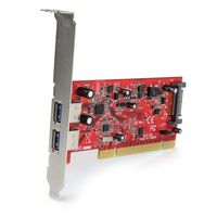StarTech.com 2-poorts PCI SuperSpeed USB 3.0-adapterkaart met SATA-voeding - thumbnail