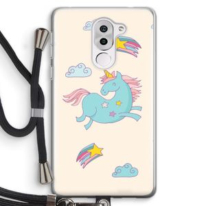 Vliegende eenhoorn: Honor 6X Transparant Hoesje met koord