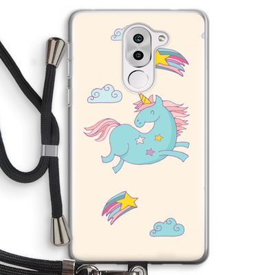 Vliegende eenhoorn: Honor 6X Transparant Hoesje met koord