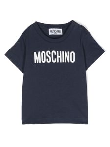 Moschino Kids t-shirt à logo imprimé - Bleu