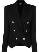 Balmain blazer croisé à revers pointus - Noir