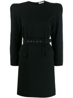 Givenchy robe ceinturée à design structuré - Noir
